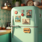 relooking frigo vintage magnets cuisine